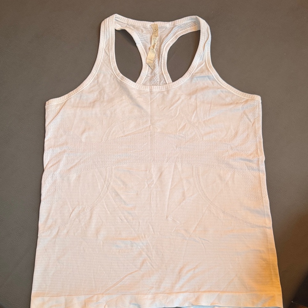 White Lululemon Swiftly Racerback Women's Top